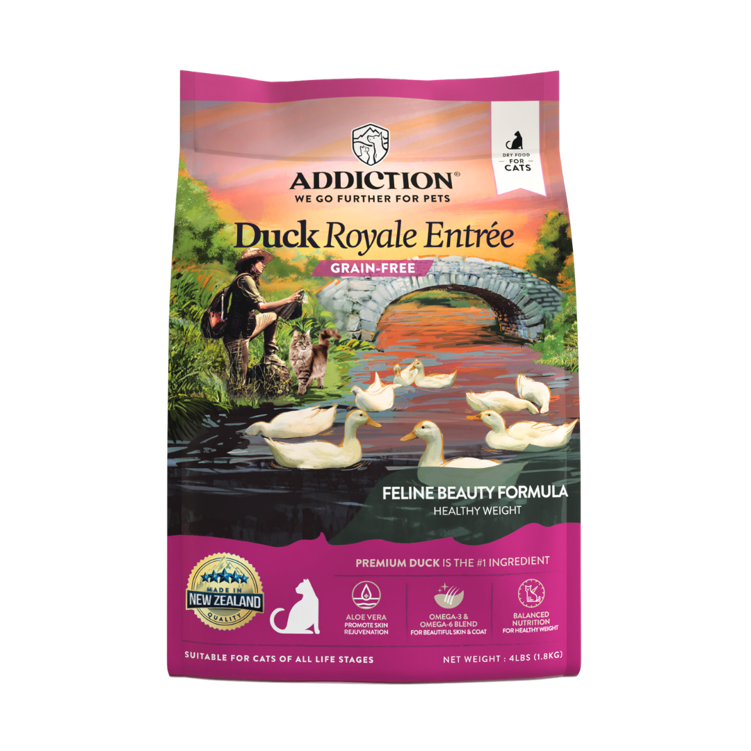Addiction Duck Royal Cat, Feline Beauty, Skin & Coat Dry Cat Food