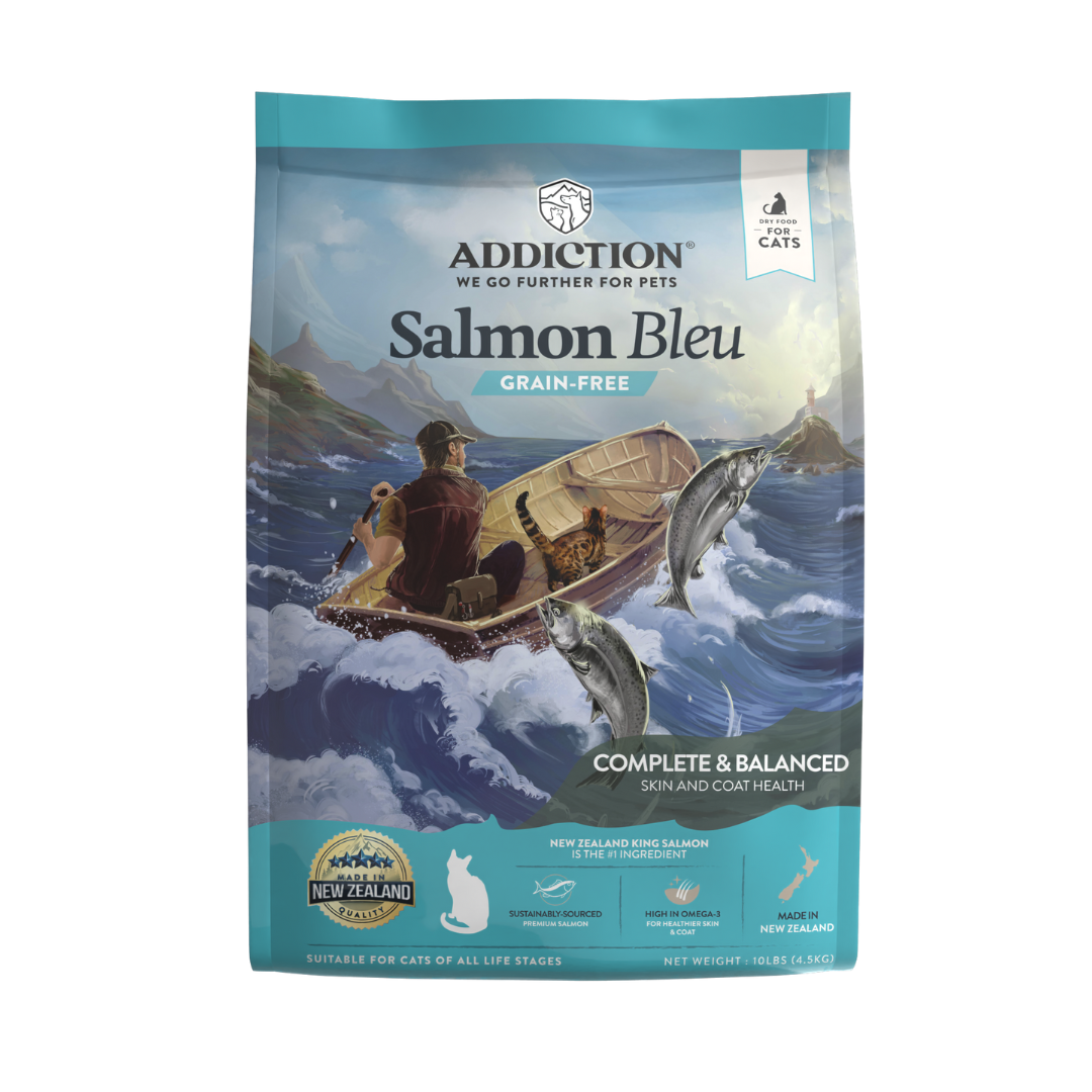 Addiction Salmon Bleu Cat, Complete & Balanced, Skin & Coat Dry Cat Food
