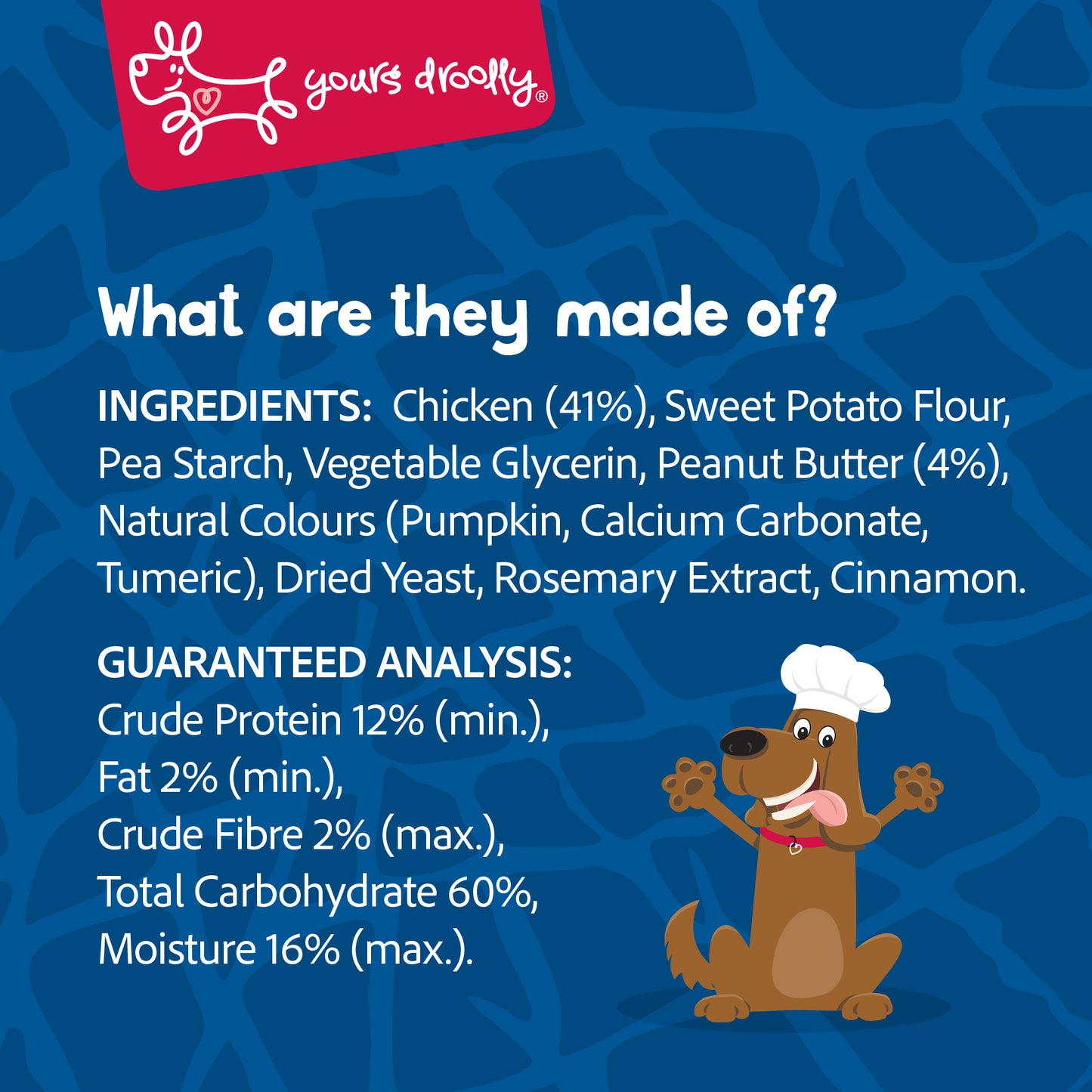Yours Droolly Chicken Paste Filled Elephant Shapes 6 Pack