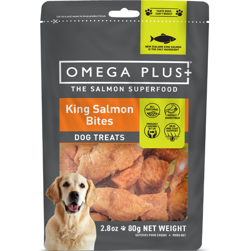 Omega Plus King Salmon Bites Dog Treats