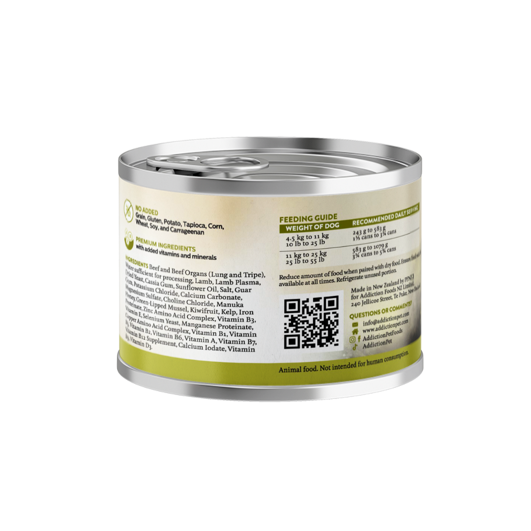 Addiction Wild Islands Highland Beef & Lamb Grain-Free Canned Dog Food 185g
