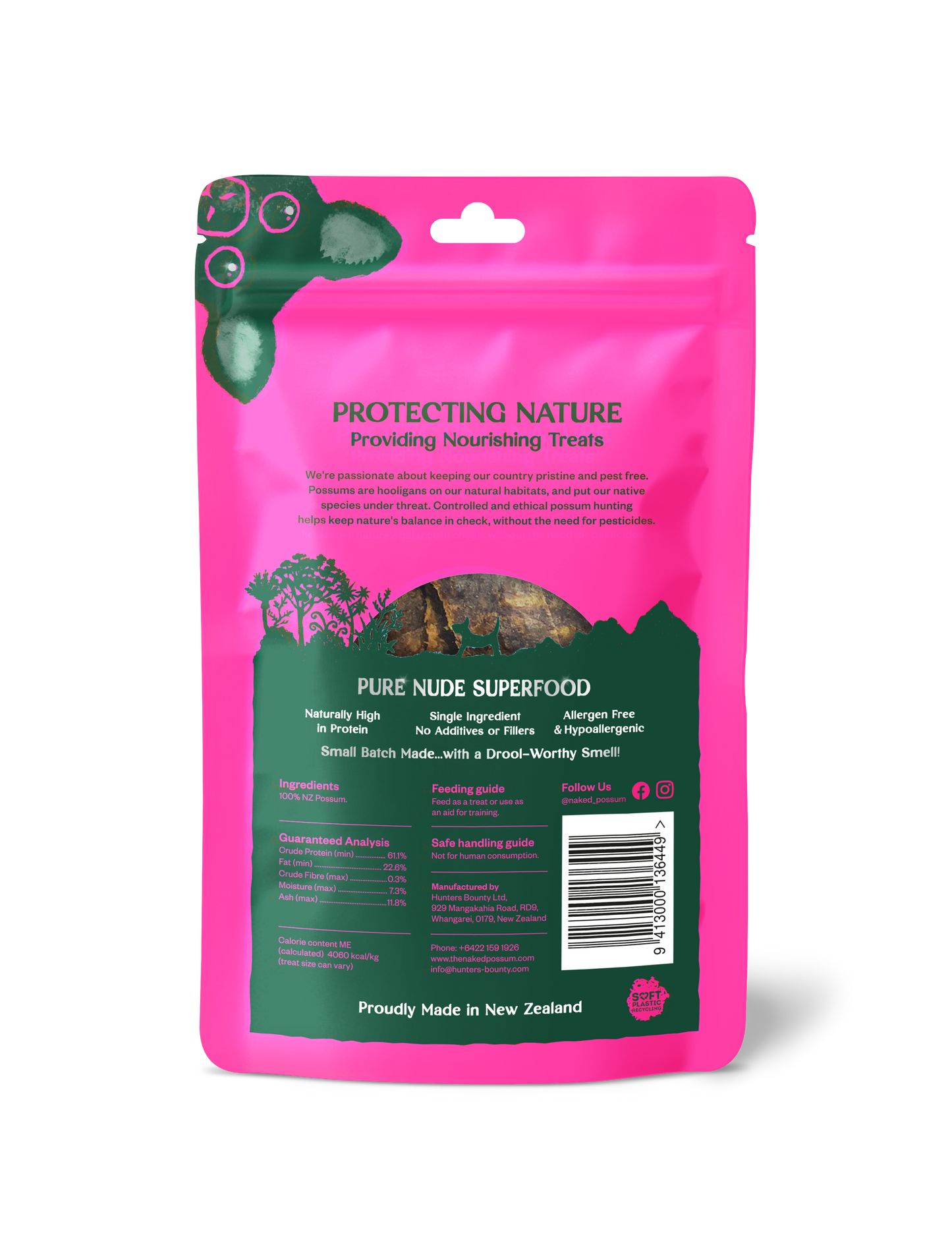 The Naked Possum — Training Treats, 90g