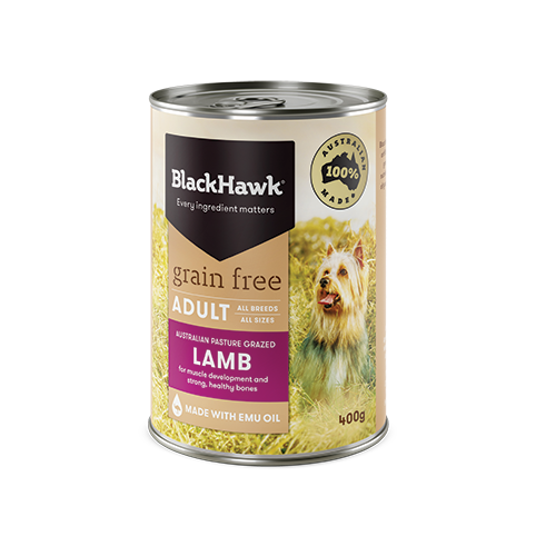 Black Hawk Adult Grain Free Wet Dog Food Lamb 400g - Doubtless Bay Pet Resort
