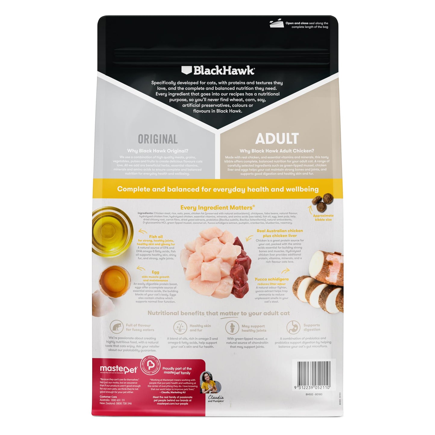 Black Hawk Original Cat Chicken - Doubtless Bay Pet Resort