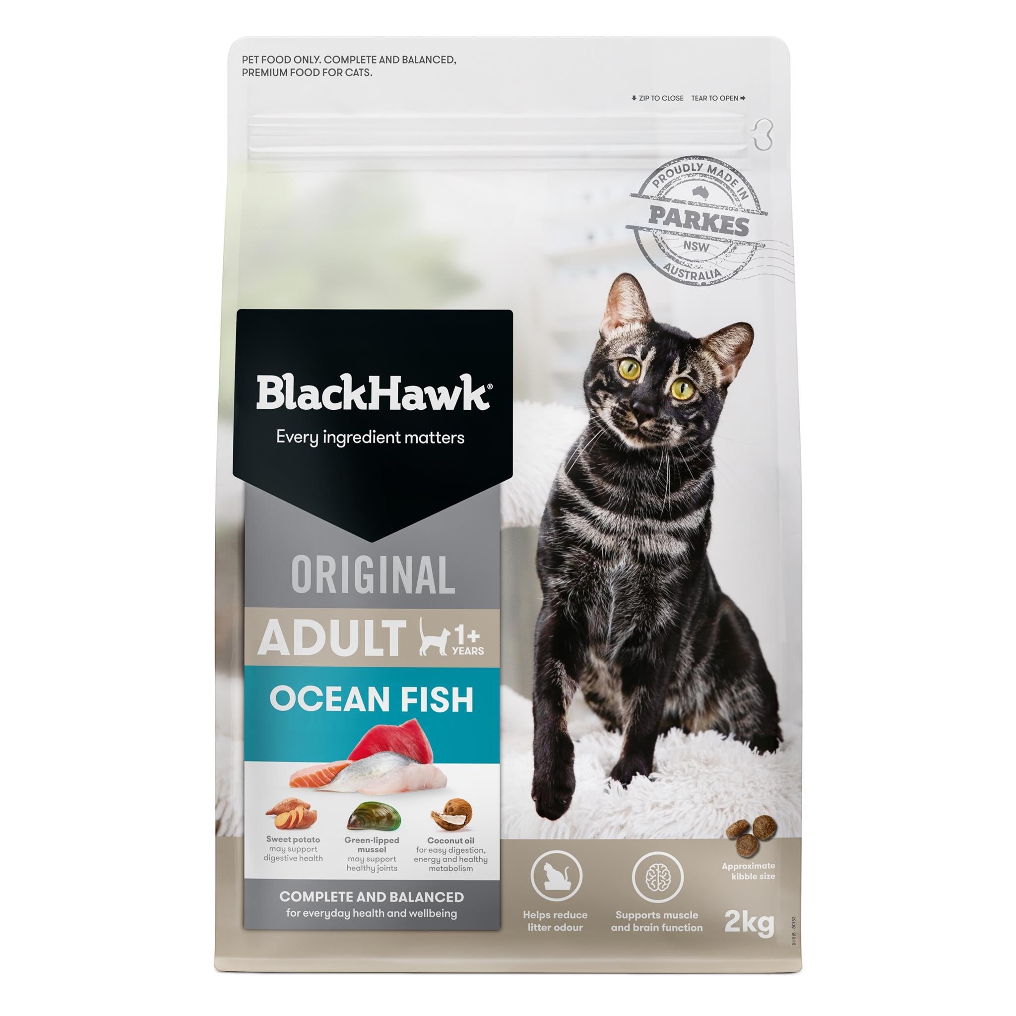 Black Hawk Original Cat Ocean Fish - Doubtless Bay Pet Resort