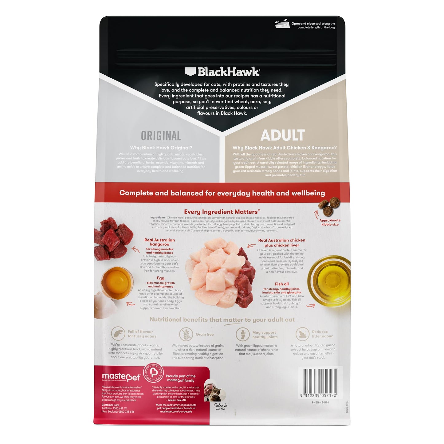 Black Hawk Original Cat Chicken Kangaroo - Doubtless Bay Pet Resort