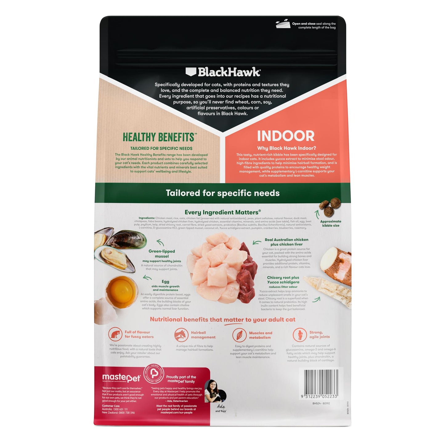 Black Hawk HB Cat Indoor Chicken - Doubtless Bay Pet Resort