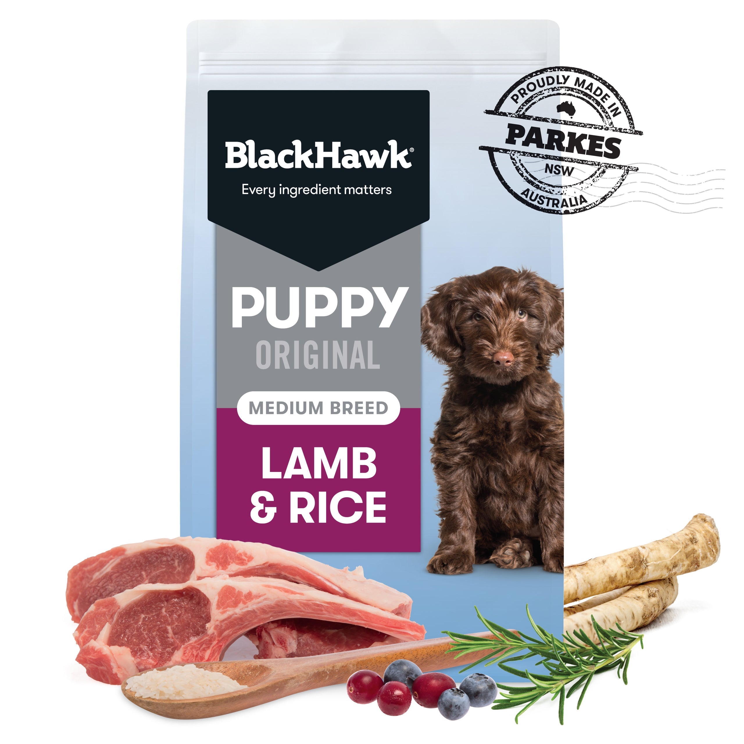 Black Hawk Original Lamb & Rice Medium Breed Puppy - Doubtless Bay Pet Resort