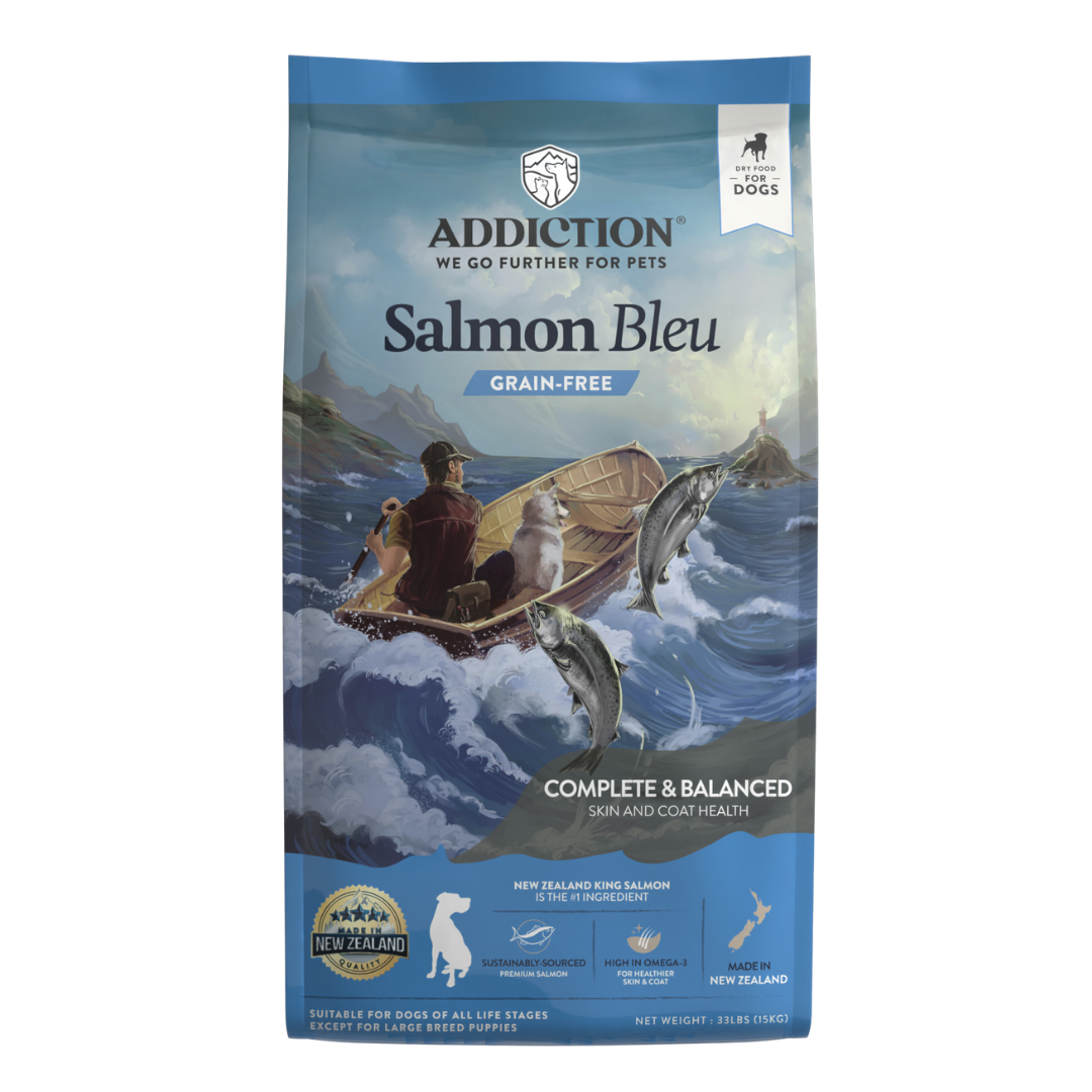 Addiction Salmon Bleu, Complete & Balanced, Skin & Coat Dry Dog Food
