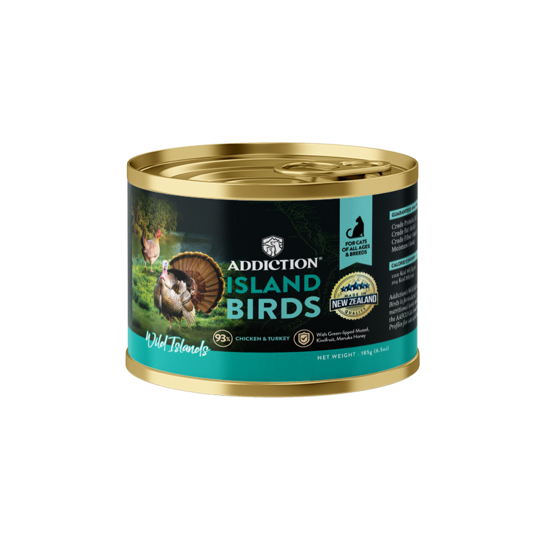 Addiction Wild Islands Island Birds Chicken & Turkey Canned Cat Food 185g