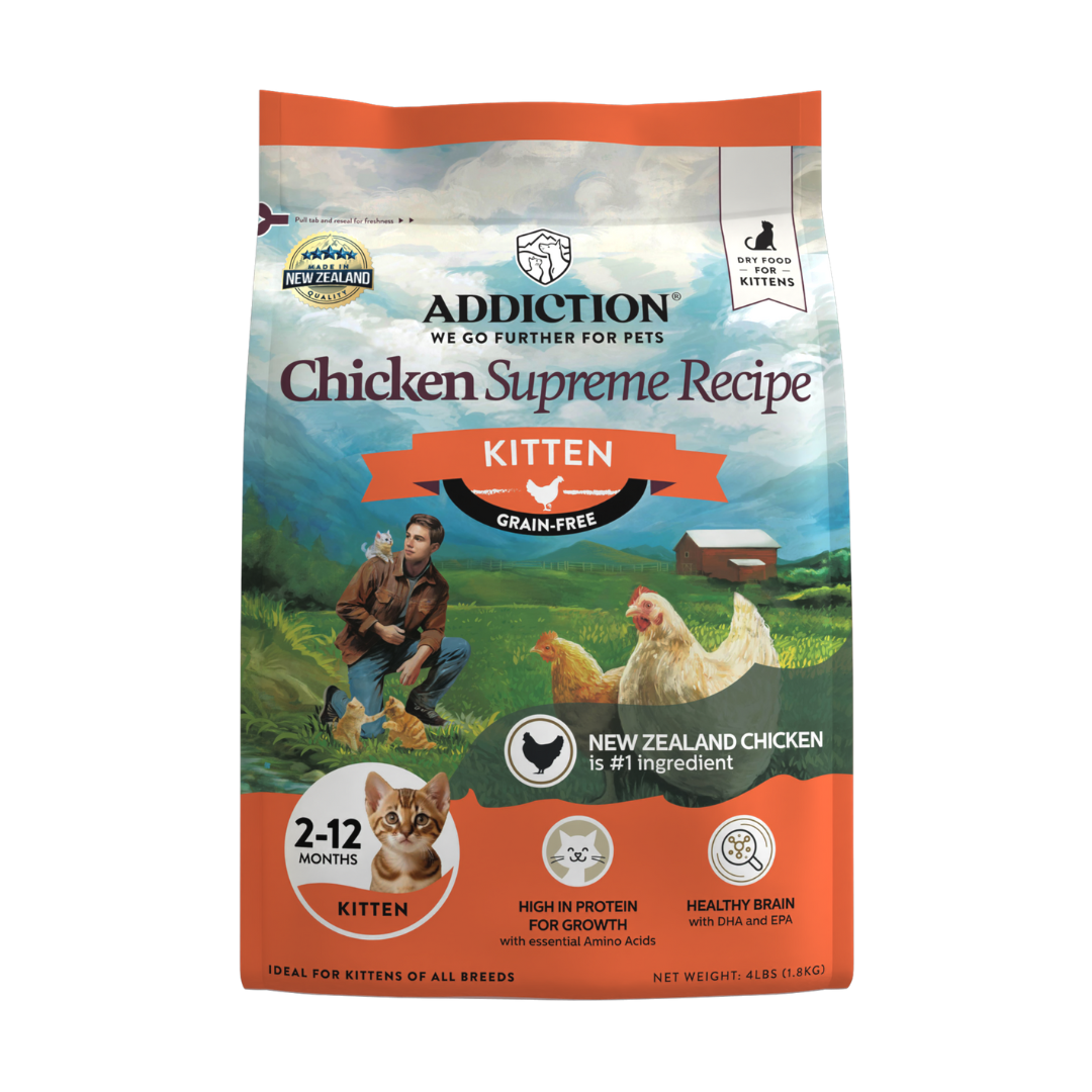 Addiction Chicken Supreme Recipe Kitten 1.8kg bag front