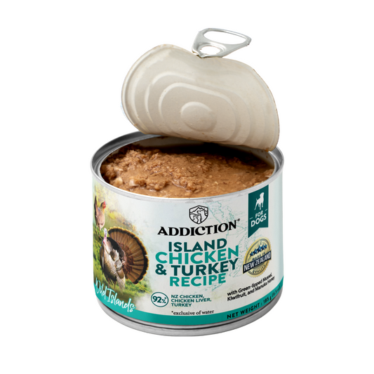 Addiction Wild Islands Island Chicken & Turkey Grain-Free Canned Dog Food 185g