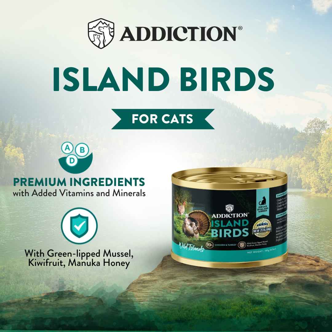 Addiction Wild Islands Island Birds Chicken & Turkey Canned Cat Food 185g