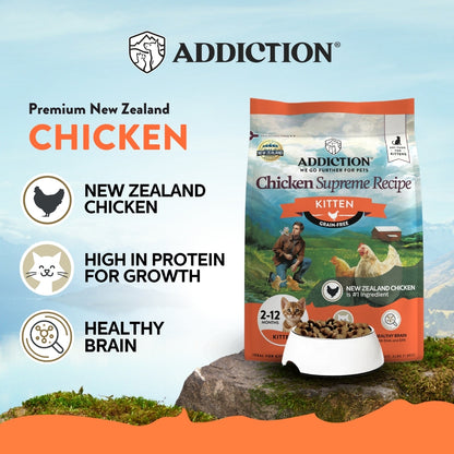 Addiction Chicken Supreme Kitten food benefits