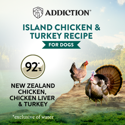 Addiction Wild Islands Island Chicken & Turkey Grain-Free Canned Dog Food 185g