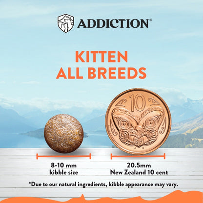 Addiction Chicken Supreme Kitten kibble size