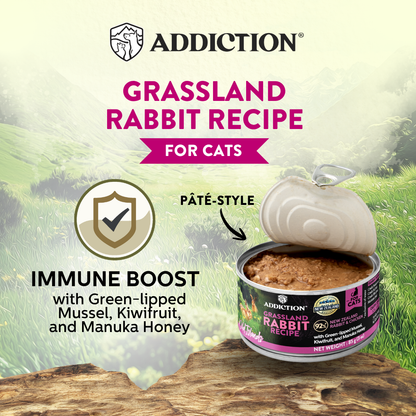Addiction Wild Islands Grassland Rabbit Grain-Free Canned Cat Food 85g