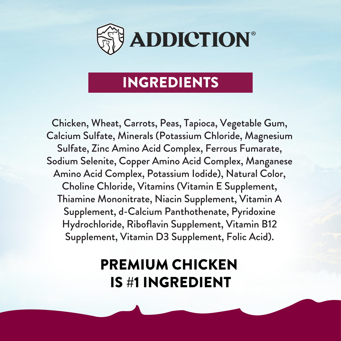 Addiction MEGA Country Chicken Dinner with Carrots & Peas Meaty Loaf Wet Dog Food 700g