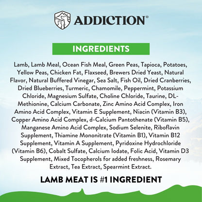 Addiction Le Lamb, Complete & Balanced, Digestive Health Dry Dog Food