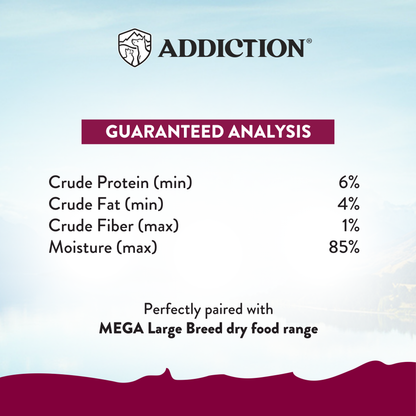 Addiction MEGA Country Chicken Dinner with Carrots & Peas Meaty Loaf Wet Dog Food 700g
