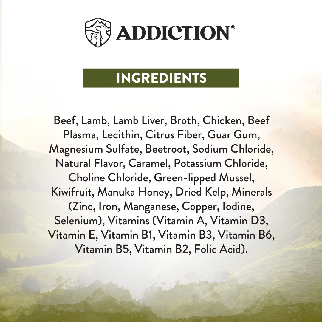Addiction Wild Islands Highland Meats Lamb & Beef Grain-Free Canned Cat Food 185g