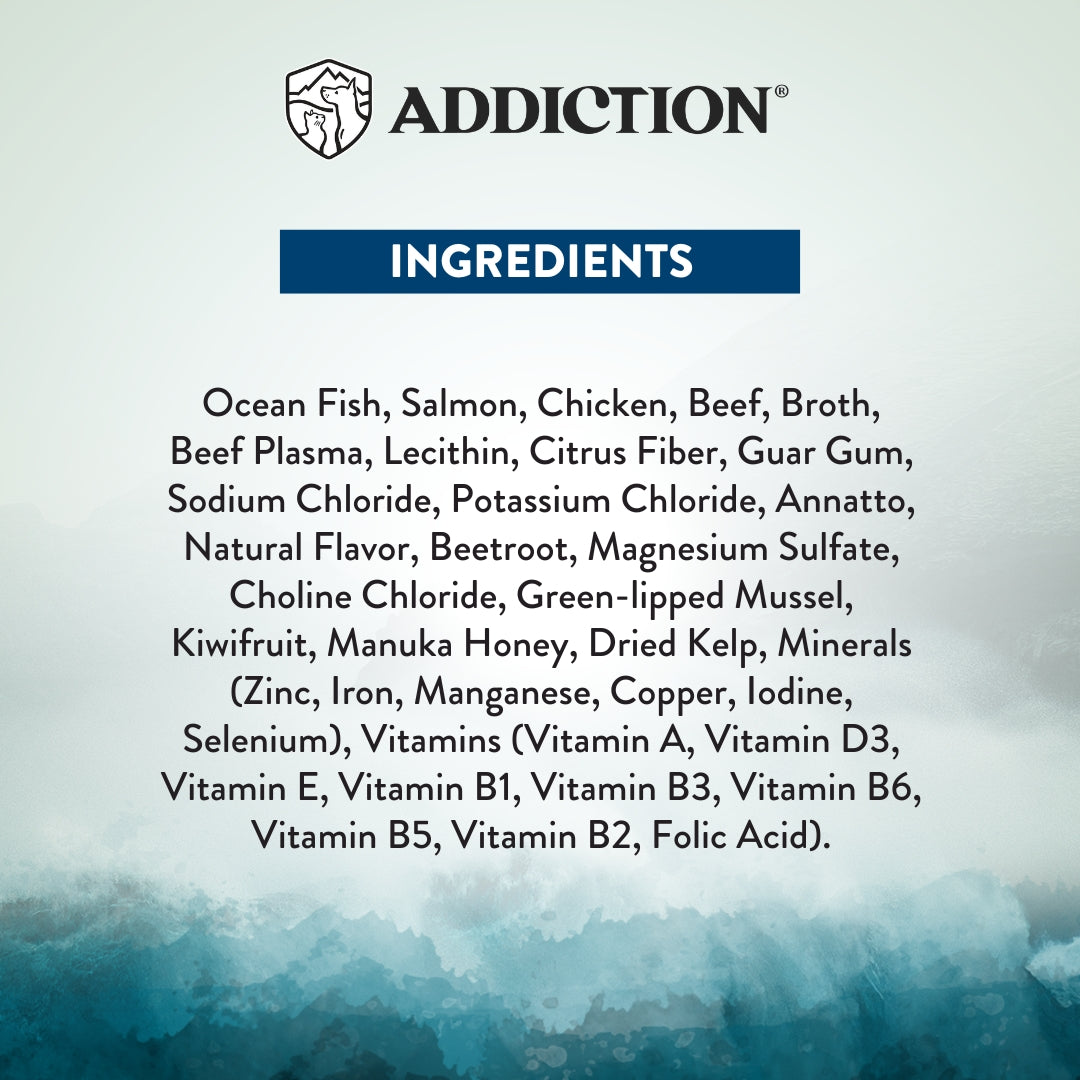 Addiction Wild Islands Pacific Catch Ocean Fish & Salmon Grain-Free Canned Cat Food 185g