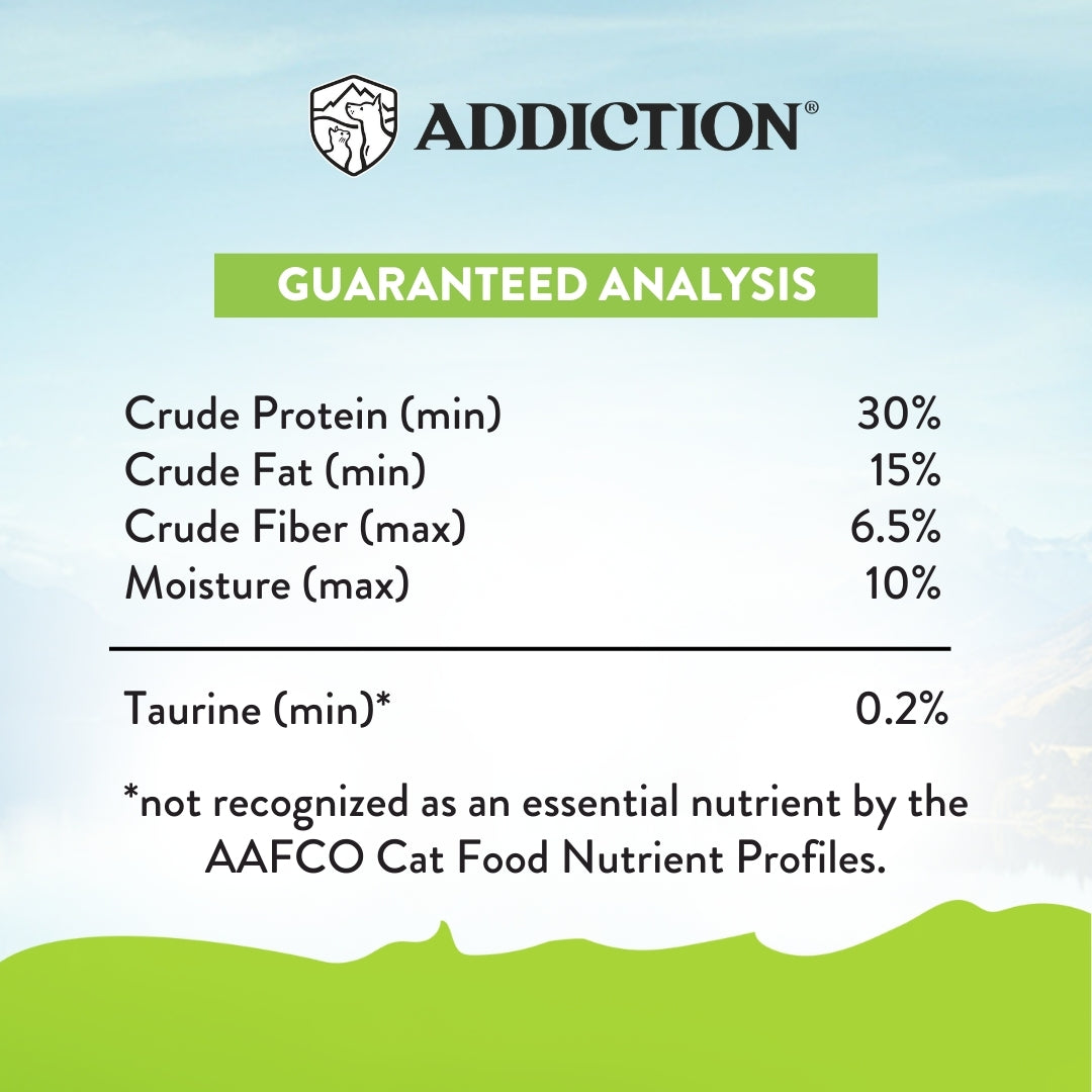 Addiction Viva La Venison Cat, Complete & Balanced, Novel Protein Dry Cat Food