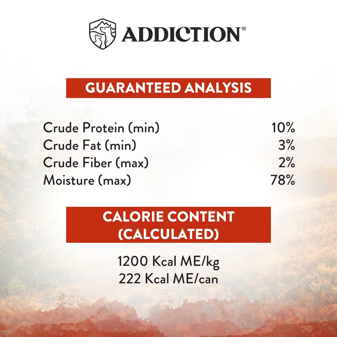 Addiction Wild Islands Forest Meat Venison & Beef Grain-Free Canned Cat Food 185g