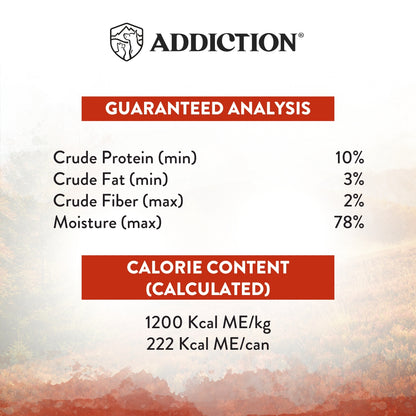 Addiction Wild Islands Forest Meat Venison & Beef Grain-Free Canned Cat Food 185g