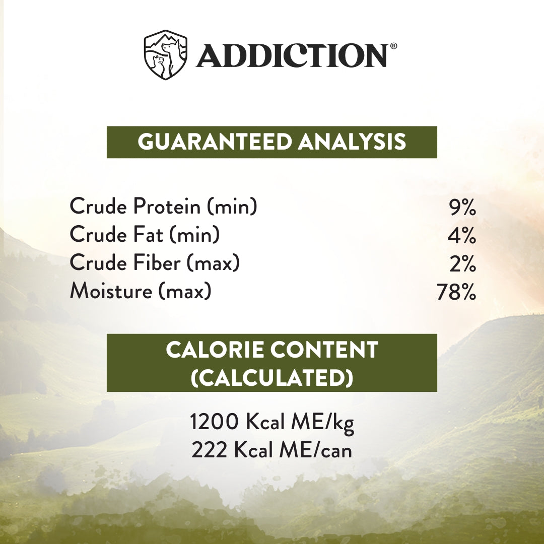 Addiction Wild Islands Highland Meats Lamb & Beef Grain-Free Canned Cat Food 185g