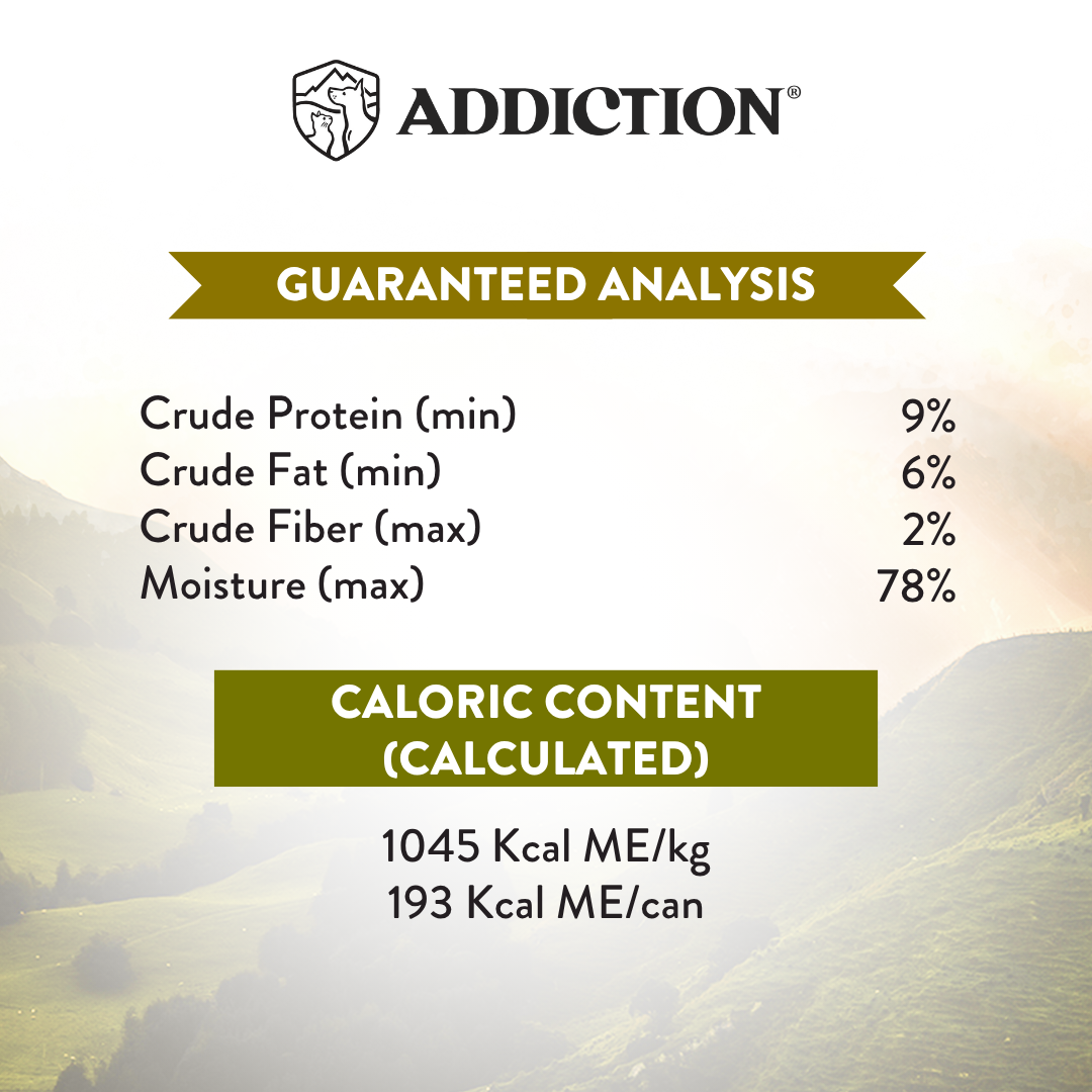 Addiction Wild Islands Highland Beef & Lamb Grain-Free Canned Dog Food 185g