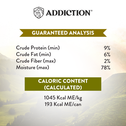 Addiction Wild Islands Highland Beef & Lamb Grain-Free Canned Dog Food 185g