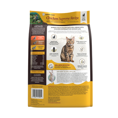 Chicken Supreme Senior Cat 1.8kg bag back