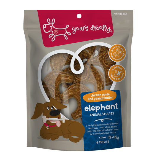 Yours Droolly Chicken Paste Filled Elephant Shapes 6 Pack