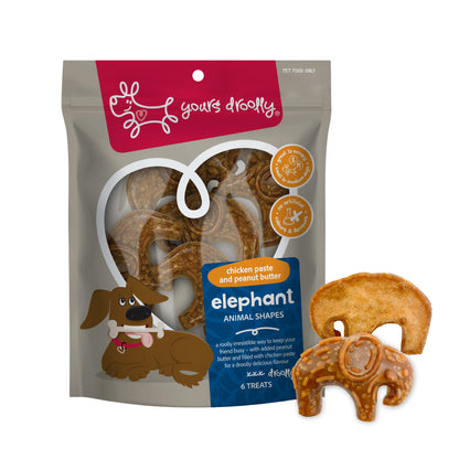 Yours Droolly Chicken Paste Filled Elephant Shapes 6 Pack