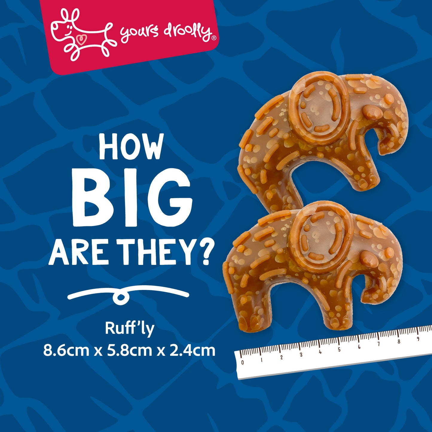 Yours Droolly Chicken Paste Filled Elephant Shapes 6 Pack