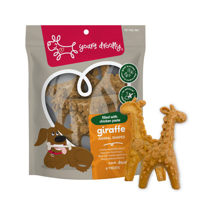 Yours Droolly Chicken Paste Filled Giraffe Shapes 6 Pack