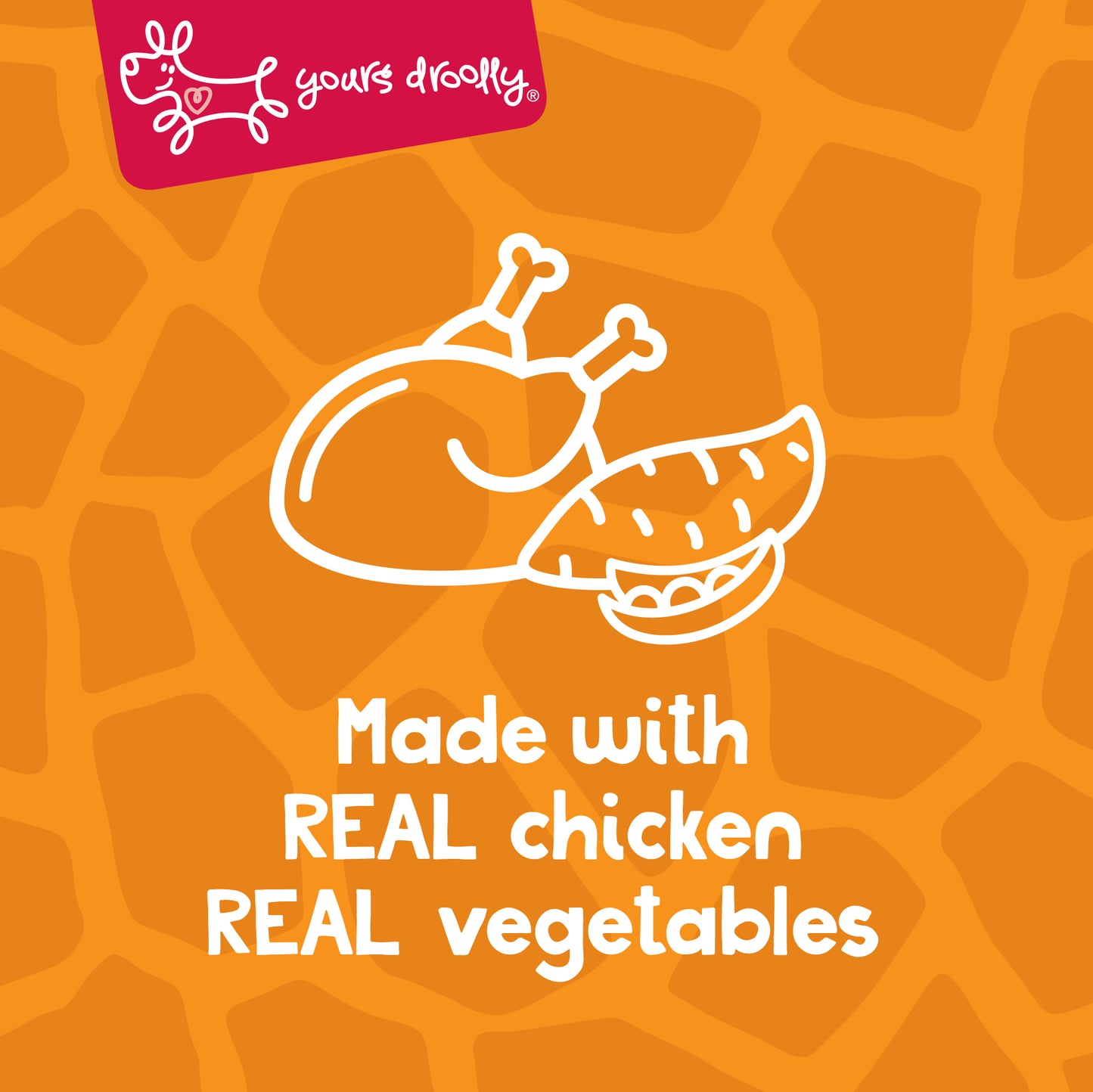 Yours Droolly Chicken Paste Filled Giraffe Shapes 6 Pack