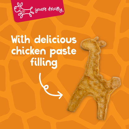 Yours Droolly Chicken Paste Filled Giraffe Shapes 6 Pack
