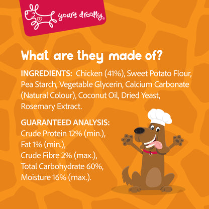 Yours Droolly Chicken Paste Filled Giraffe Shapes 6 Pack
