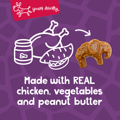 Yours Droolly Chicken Paste Filled Animal Shapes Variety 4 Pack