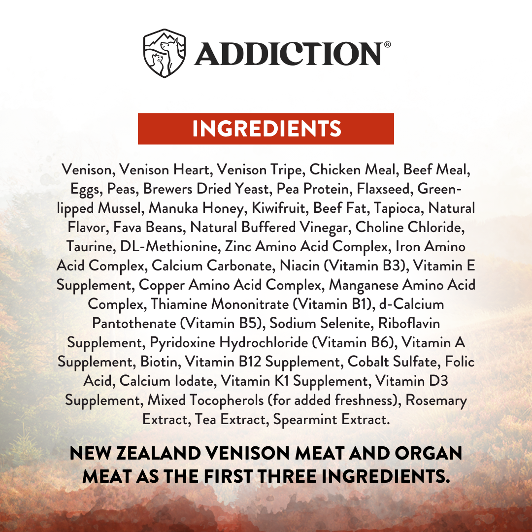 Addiction Wild Islands Forest Meat Venison High Protein Dry Cat Food