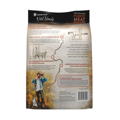 Addiction Wild Islands Forest Meat Venison High Protein Dry Cat Food