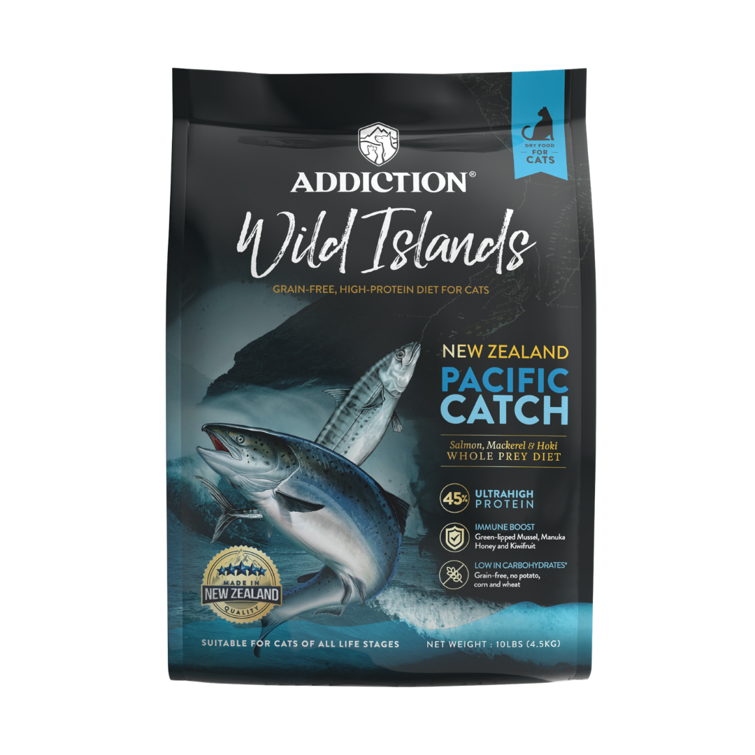Addiction Wild Islands Pacific Catch dry cat food 4.5kg bag