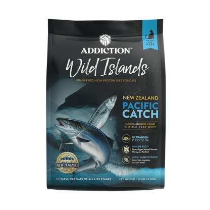 Addiction Wild Islands Pacific Catch dry cat food 4.5kg bag