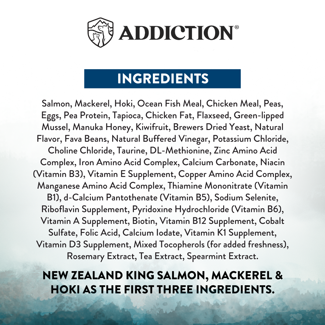 Addiction Wild Islands Pacific Catch Salmon, Mackerel & Hoki High Protein Dry Cat Food