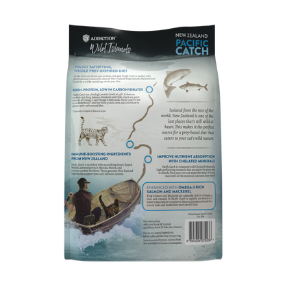 Addiction Wild Islands Pacific Catch Salmon, Mackerel & Hoki High Protein Dry Cat Food