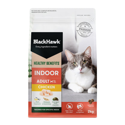 Black Hawk Healthy Benefits Indoor Chicken cat food 2kg bag