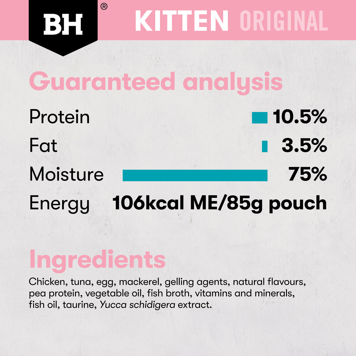 Black Hawk Original Kitten Food Chicken Ocean Fish in Gravy 85g