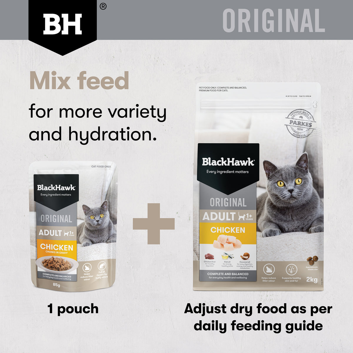 Black Hawk Adult Chicken in Gravy box of 12 x 85g pouches